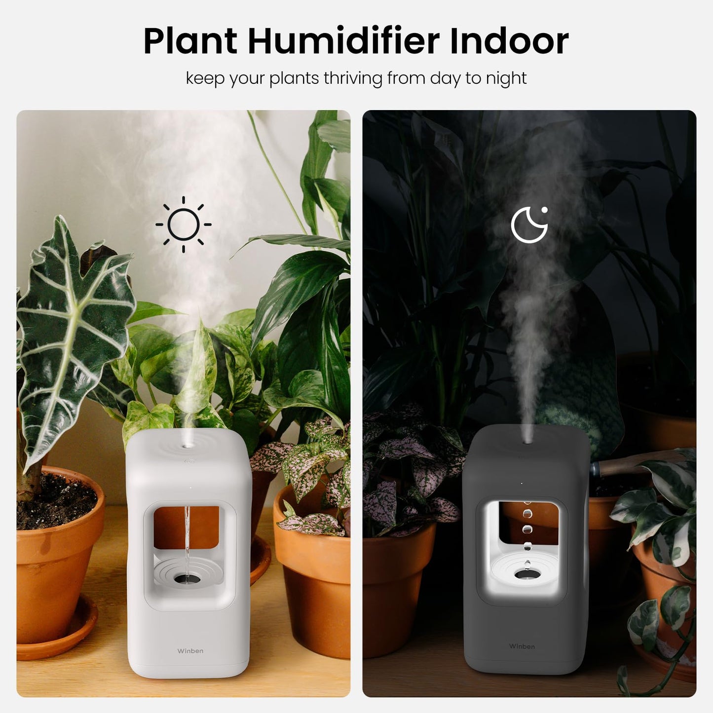 PRODUCTO 423  Humidificador, pequeño humidificador de aire ultrasónico de niebla fría, silencioso para plantas de interior, guardería de bebé, habitación grande, hogar, oficina, escritorio, 500 ml, mini linda gota de agua antigravedad, fácil de limpiar