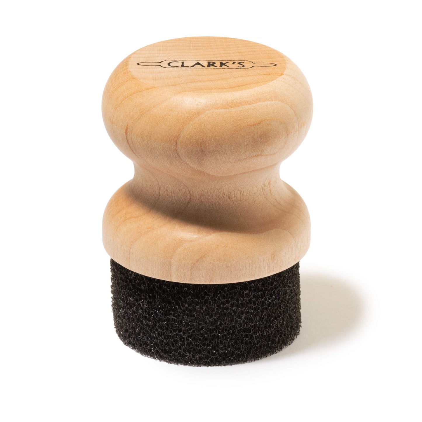 PRODUCTO 481 CLARK'S Aplicador de cera y aceite mineral de grado alimenticio para tablas de cortar de madera redondas, bloques de carnicero, bambú y utensilios - Construcción de arce de EE. UU.