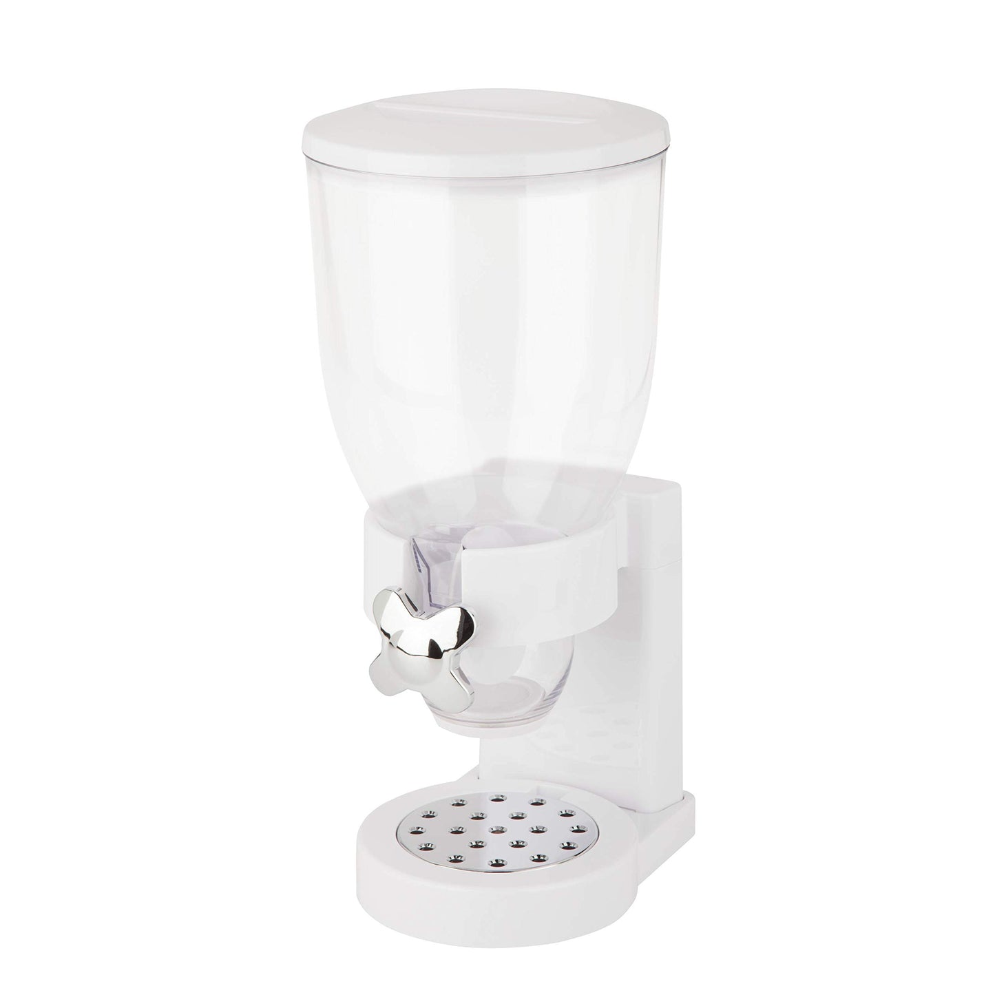 PRODUCTO 583 Zevro /GAT101C Dispensador indispensable de alimentos secos, control único, blanco/cromo (KCH-06118)