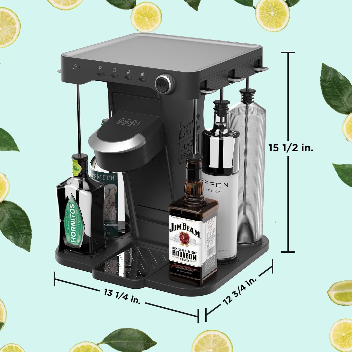 PRODUCTO 239 bev by BLACK+DECKER Máquina para hacer cócteles y bebidas para cápsulas bartesianas (BEHB101) Mediana