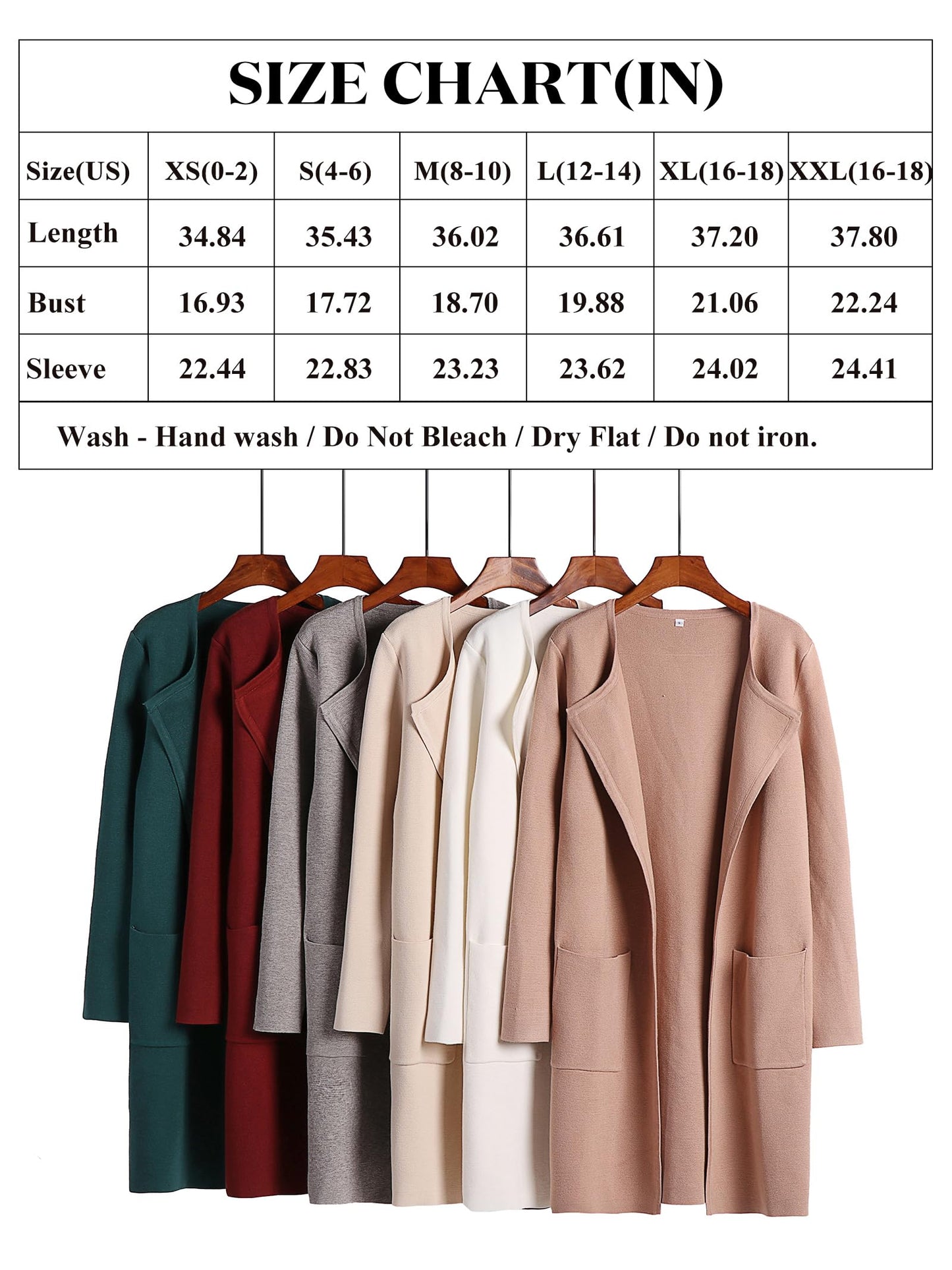 PRODUCTO 541 ANRABESS Cárdigan de punto grueso con frente abierto para mujer Otoño Manga larga Casual Suéter de lana de gran tamaño Chaqueta Abrigo de invierno Moda de moda 2023 Ropa Trajes 715shenxing-S Caqui