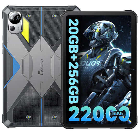 PRODUCTO 364 Tableta FOSSIBOT DT2 Android 13, batería de 22000 mAh (66 W), pantalla 2K FHD+ de 10,4 pulgadas, 20 GB de RAM+256 GB de ROM, cámara de 64 MP+32 MP, tableta resistente al agua IP68-IP69K, tableta resistente 4G Dual SIM/WiFi 6/OTG/GPS ( Azul)