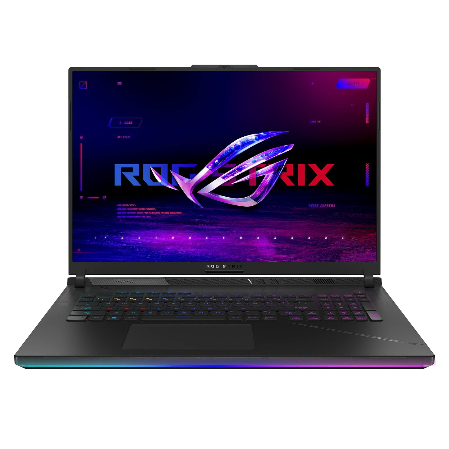 PRODUCTO 361 Portátil para juegos ASUS ROG Strix Scar 18 (2023), pantalla Nebula de 18" 16:10 QHD 240 Hz/3 ms, GeForce RTX 4090, Intel Core i9-13980HX, 32 GB DDR5, SSD PCIe de 2 TB, Wi-Fi 6E, Windows 11 Pro, G834JY -XS97, Negro