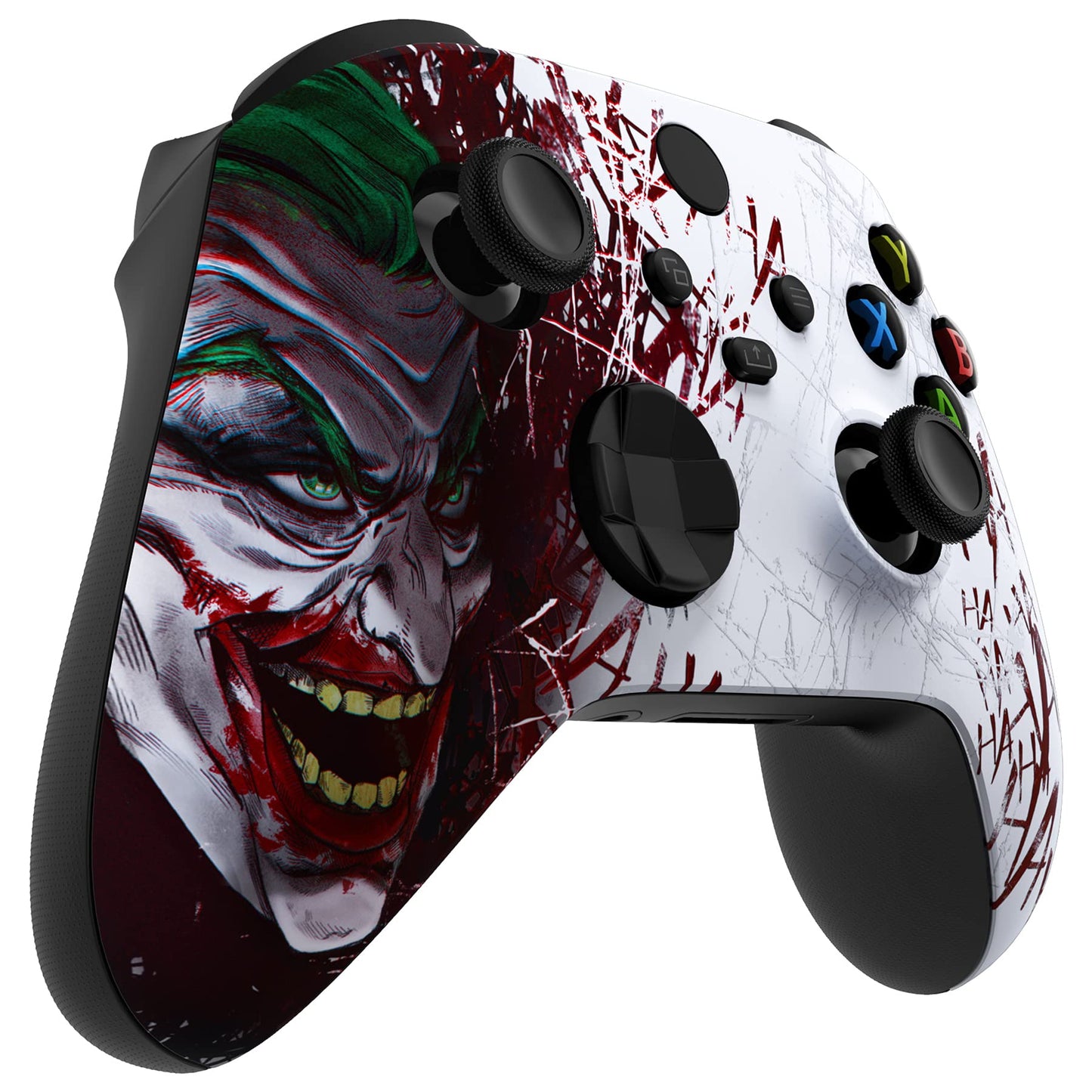 PRODUCTO 297 Carcasa personalizada eXtremeRate para controlador Xbox Series X y S - Revitalice su controlador - Payaso Hahaha Cubierta de repuesto Cubierta de carcasa frontal para controlador inalámbrico Xbox Core [Control NO incluido]