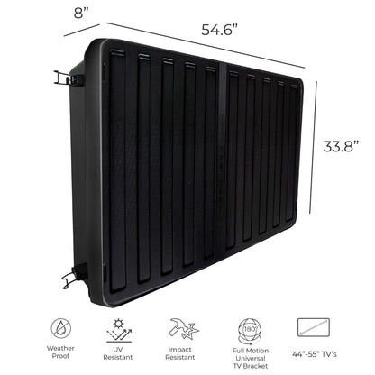 PRODUCTO 325 Storm Shell Cubierta dura para TV para exteriores, protección resistente a la intemperie para televisión, se monta directamente en la pared, soporte de montaje en pared para TV incluido... (45-55 pulgadas)